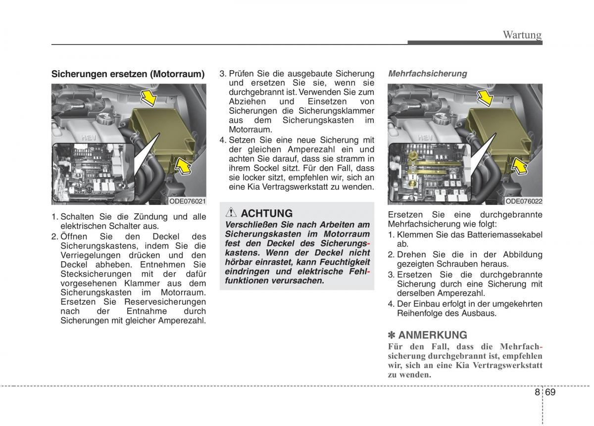 KIA Niro Handbuch / page 558