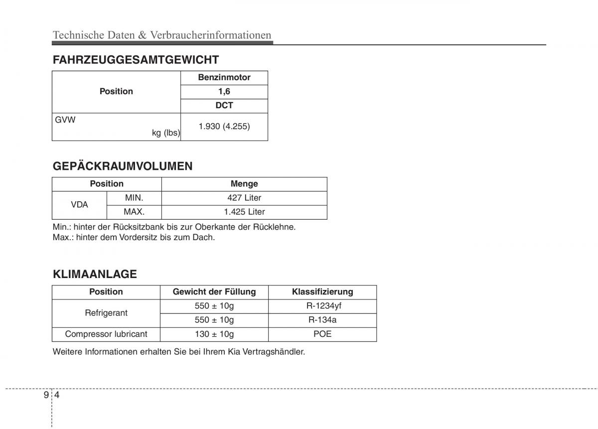 KIA Niro Handbuch / page 609