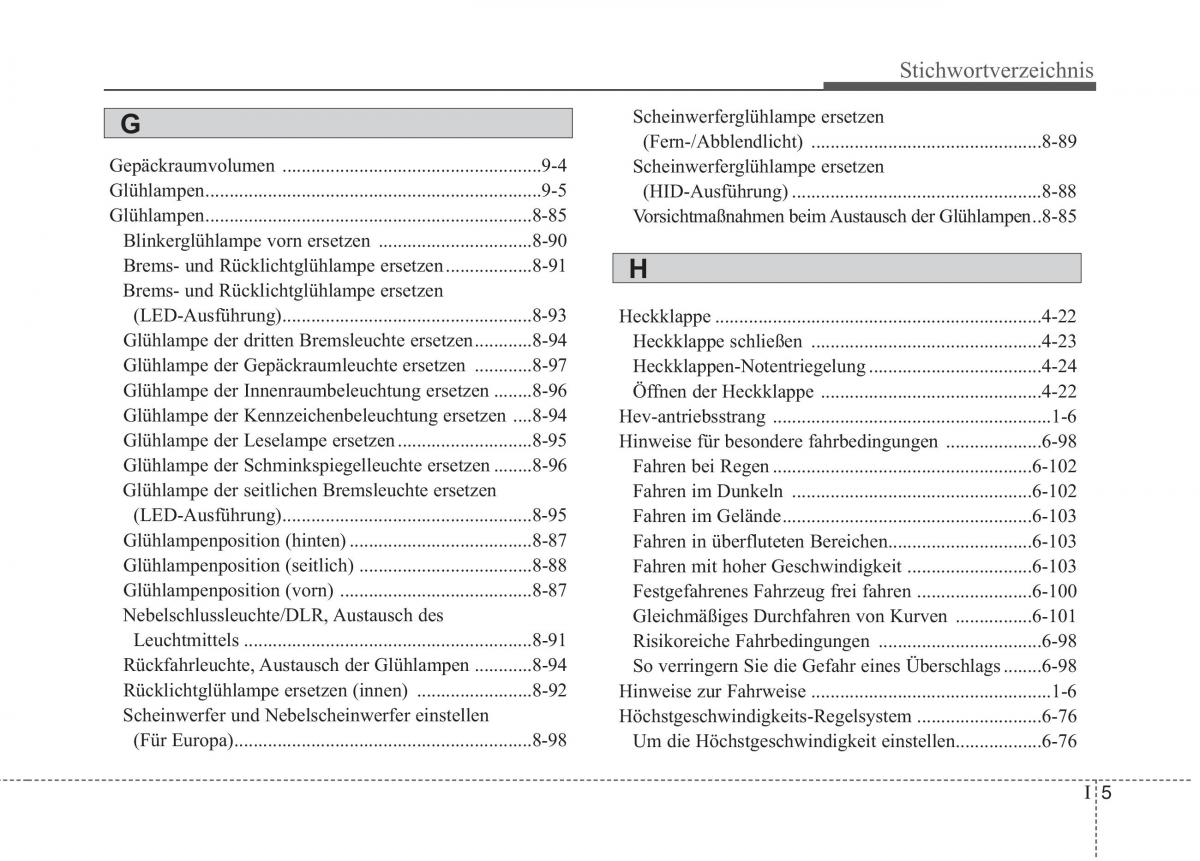 KIA Niro Handbuch / page 622