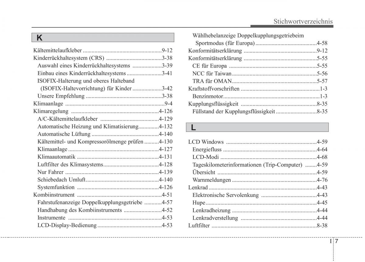 KIA Niro Handbuch / page 624