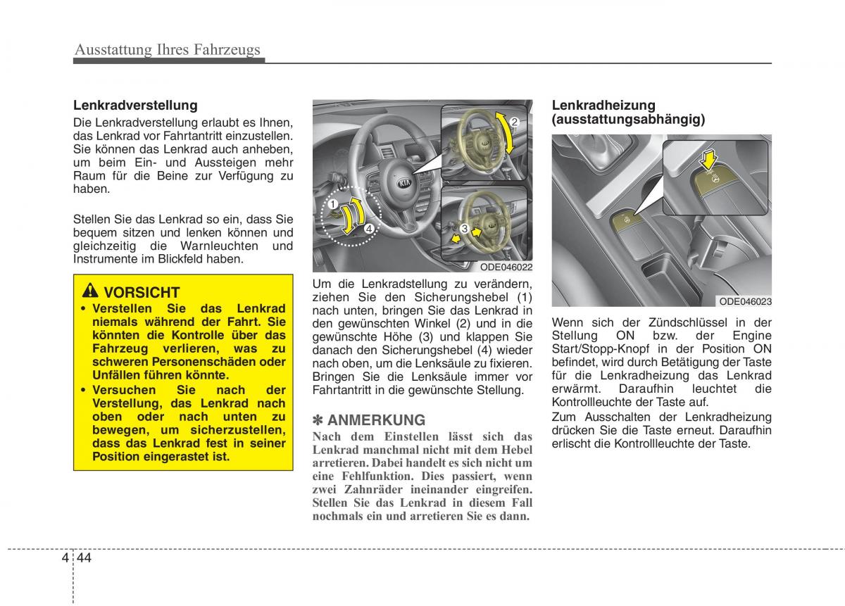 KIA Niro Handbuch / page 156