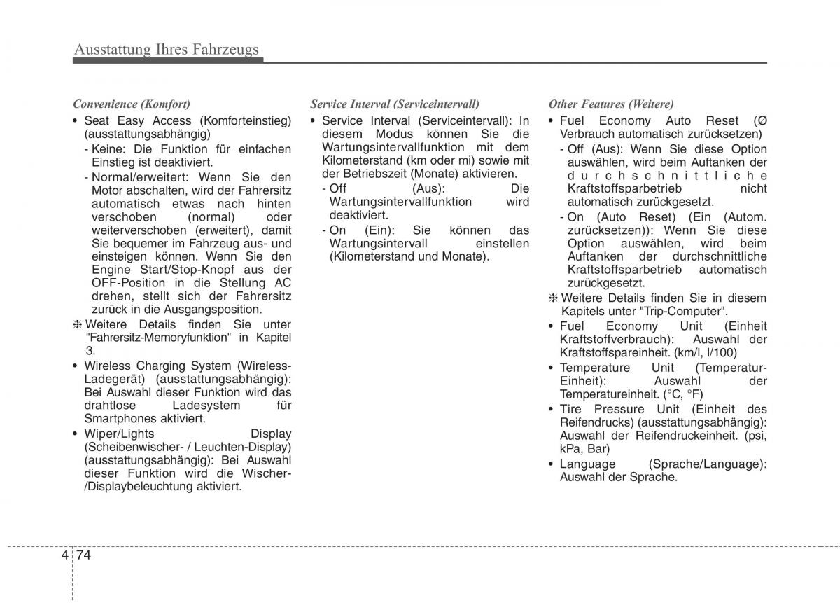 KIA Niro Handbuch / page 186