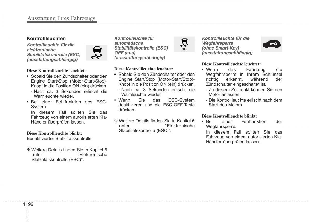 KIA Niro Handbuch / page 204