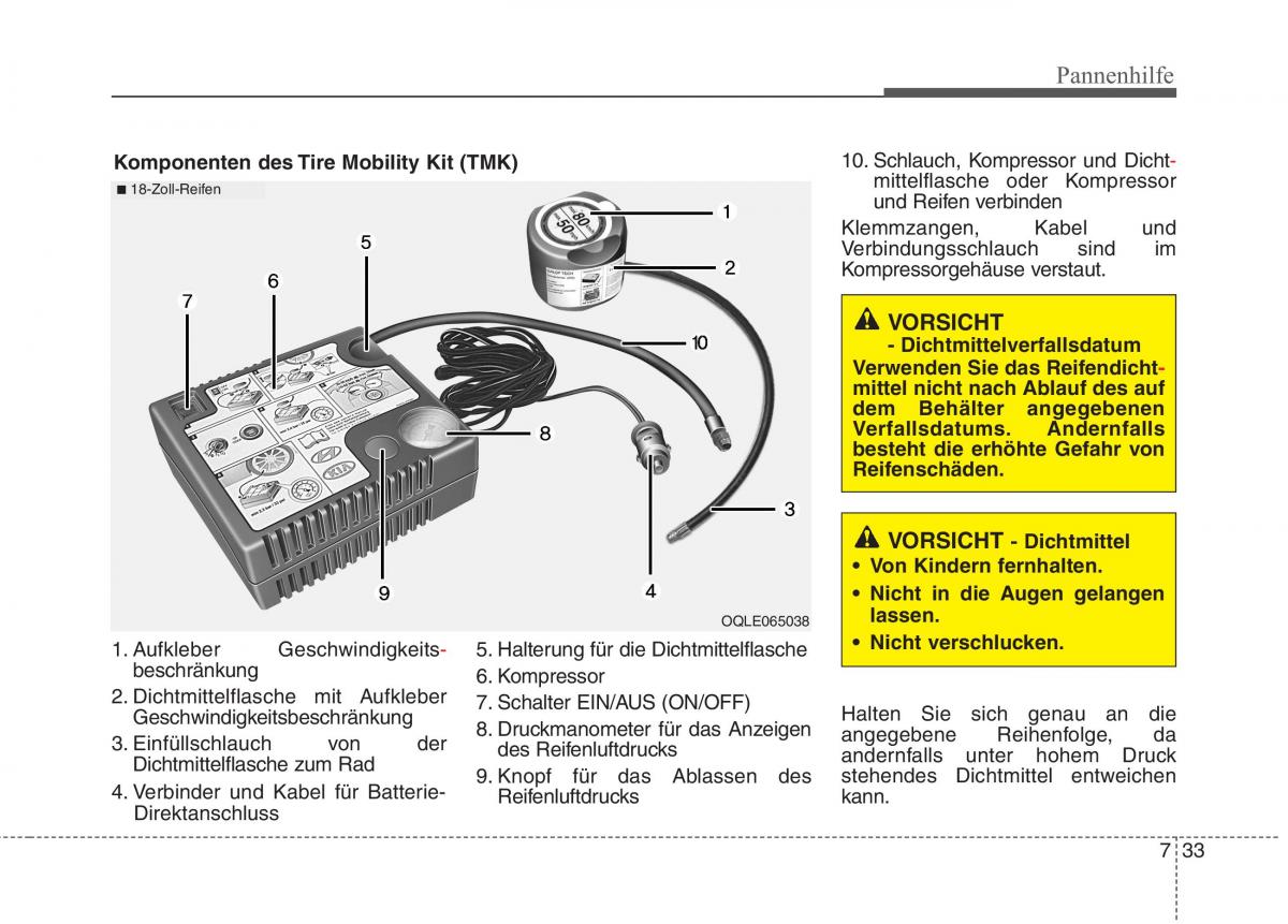 KIA Niro Handbuch / page 476