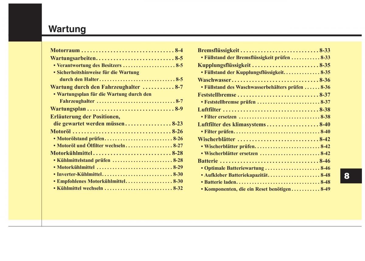 KIA Niro Handbuch / page 490