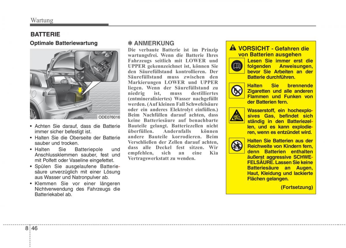 KIA Niro Handbuch / page 535