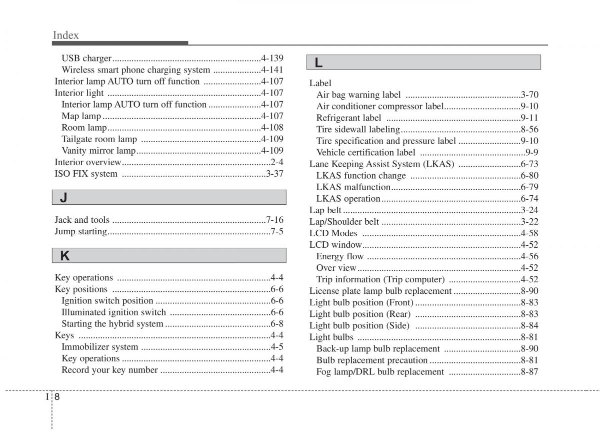 instrukcja obsługi  KIA Niro owners manual / page 580