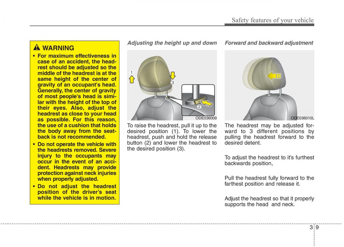 instrukcja obsługi  KIA Niro owners manual / page 38