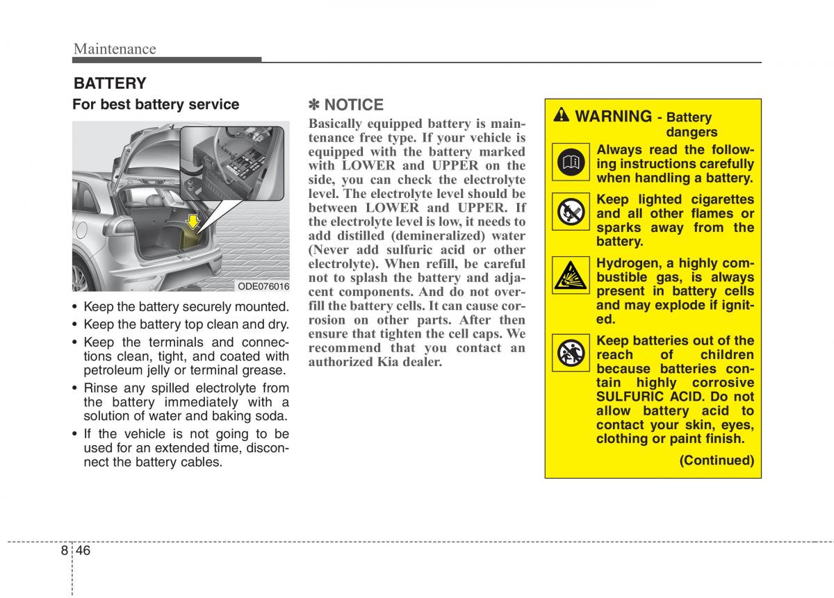 instrukcja obsługi  KIA Niro owners manual / page 488