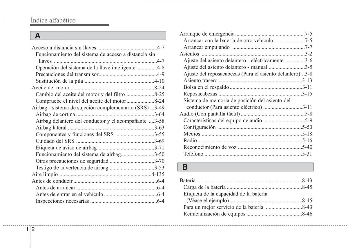 KIA Niro manual del propietario / page 578