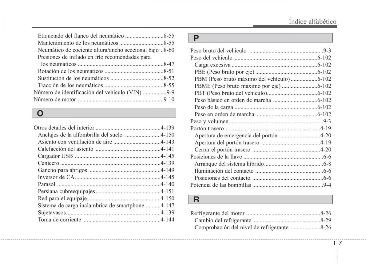 KIA Niro manual del propietario / page 583