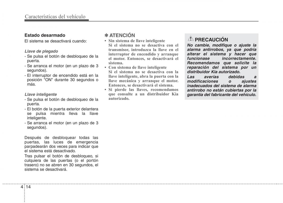 KIA Niro manual del propietario / page 116