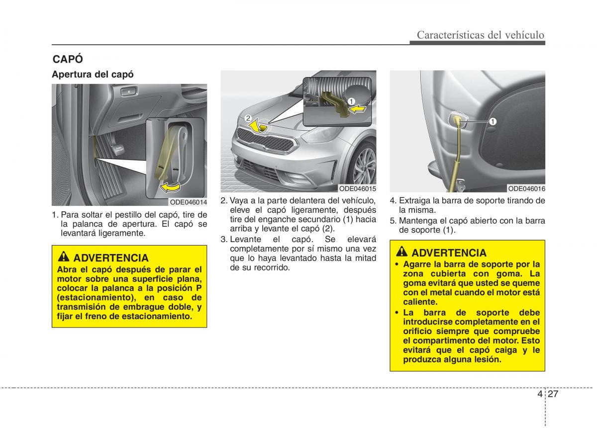 KIA Niro manual del propietario / page 129