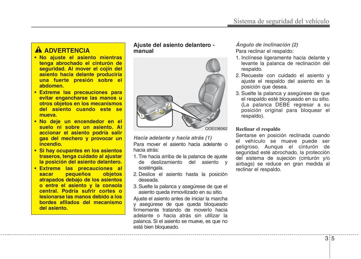 KIA Niro manual del propietario / page 36