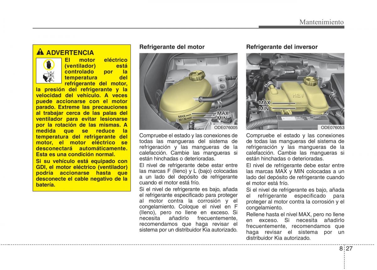 KIA Niro manual del propietario / page 483