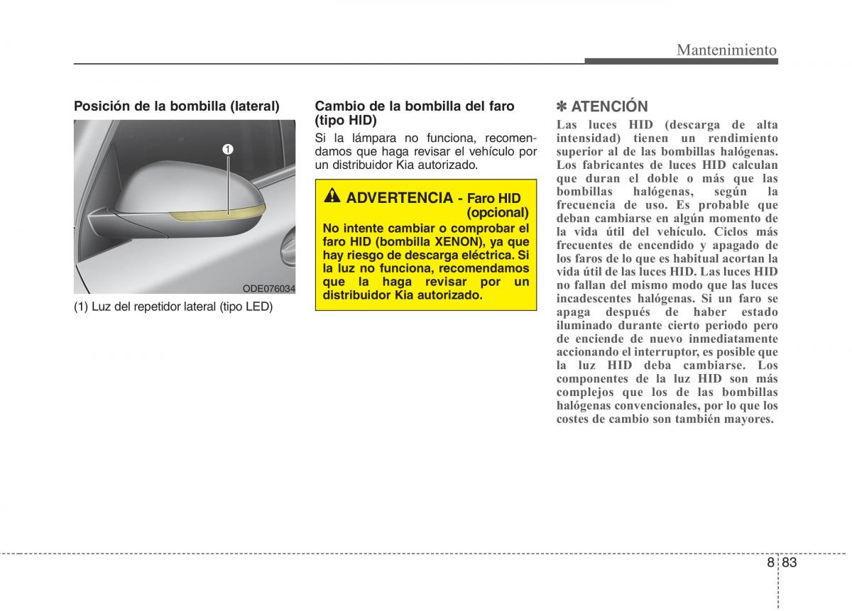 KIA Niro manual del propietario / page 539