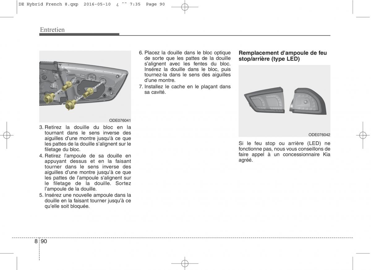 KIA Niro manuel du proprietaire / page 545