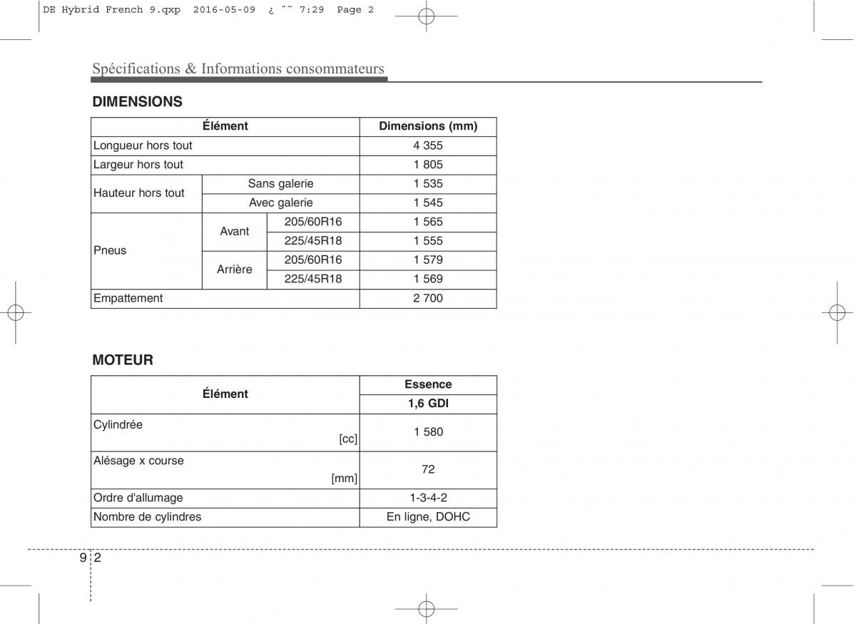 KIA Niro manuel du proprietaire / page 569