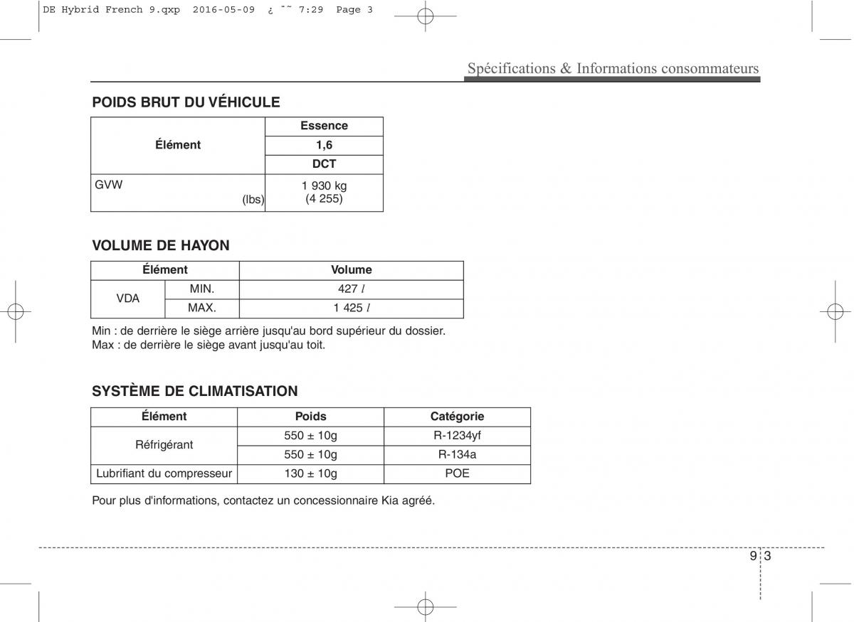 KIA Niro manuel du proprietaire / page 570