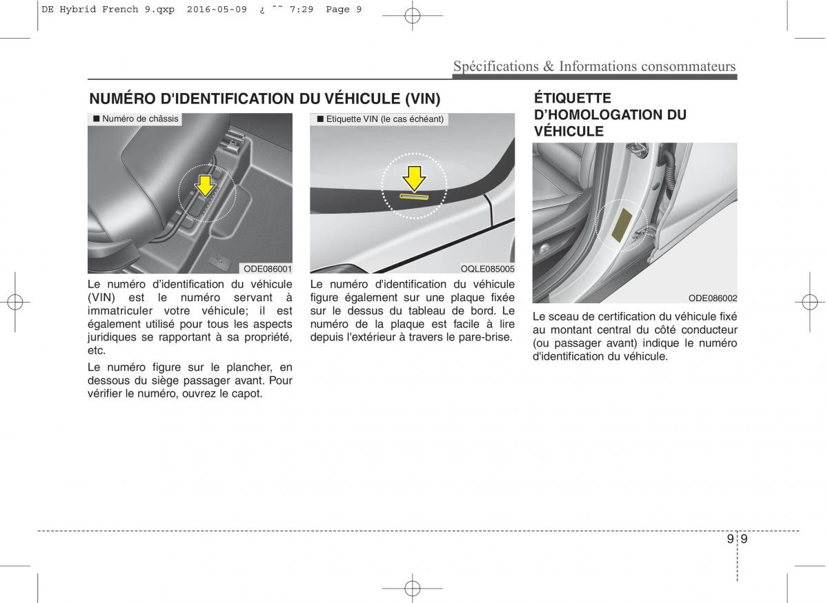 KIA Niro manuel du proprietaire / page 576