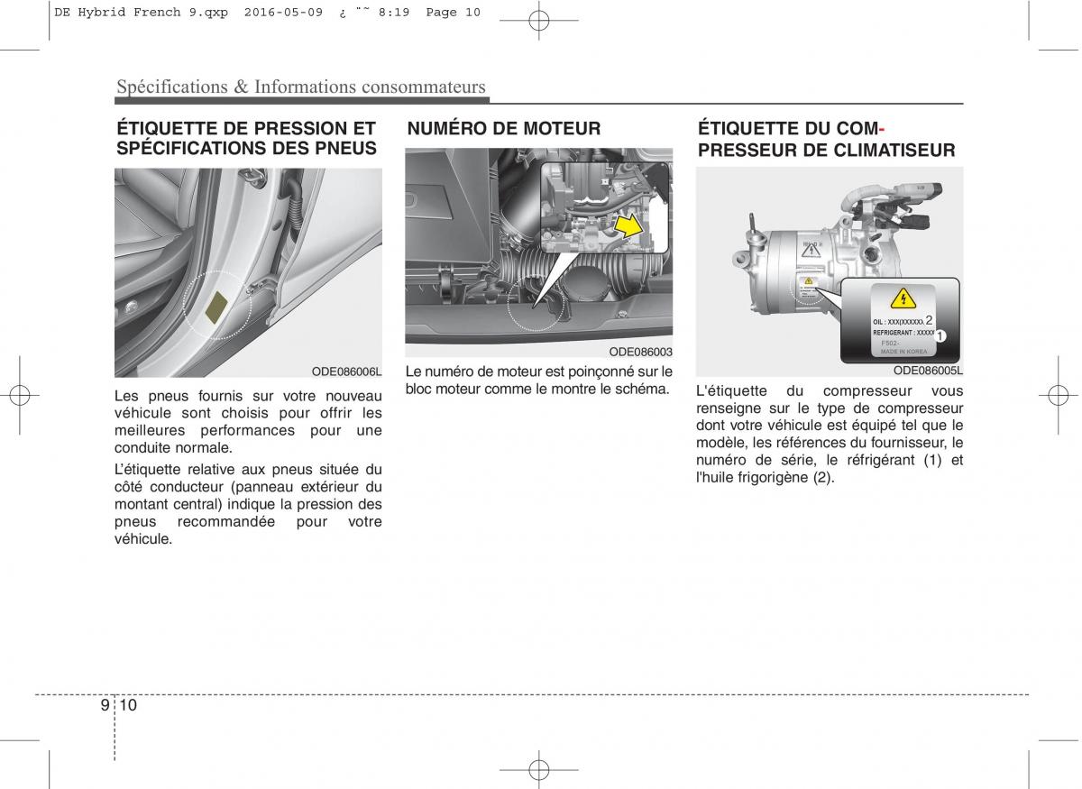 KIA Niro manuel du proprietaire / page 577