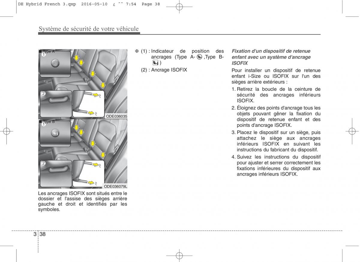 KIA Niro manuel du proprietaire / page 69