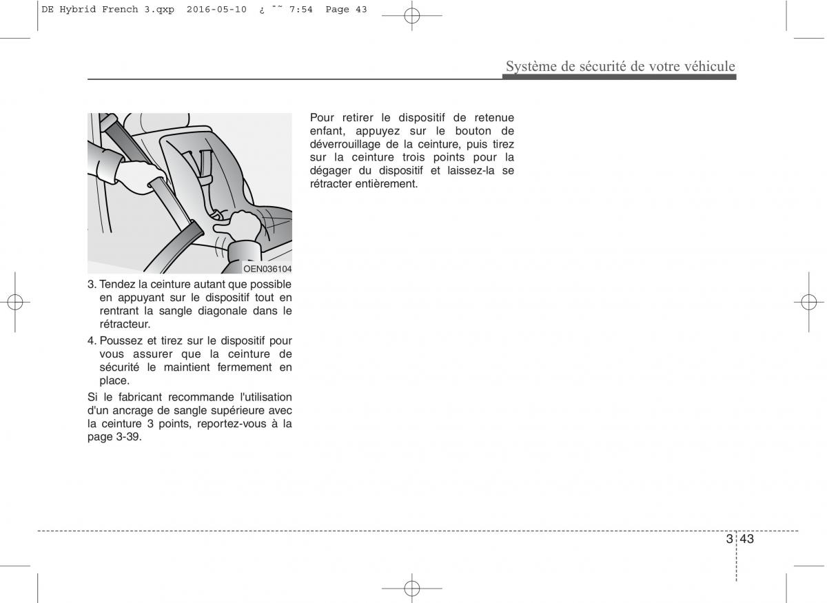 KIA Niro manuel du proprietaire / page 74