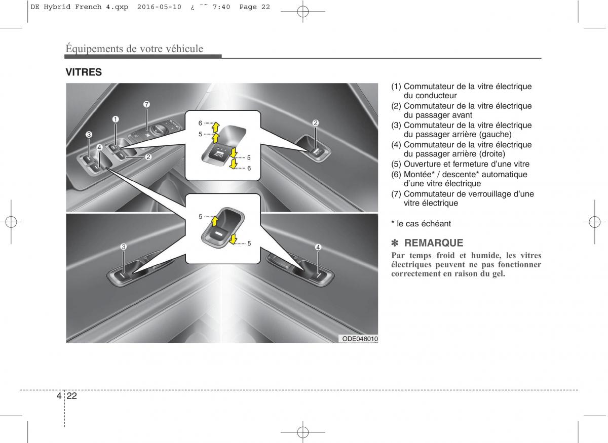 KIA Niro manuel du proprietaire / page 123