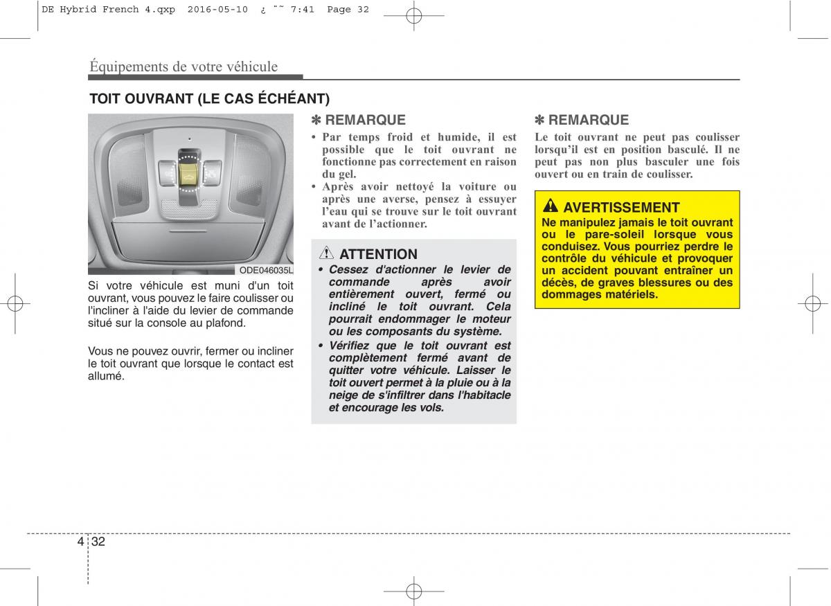 KIA Niro manuel du proprietaire / page 133