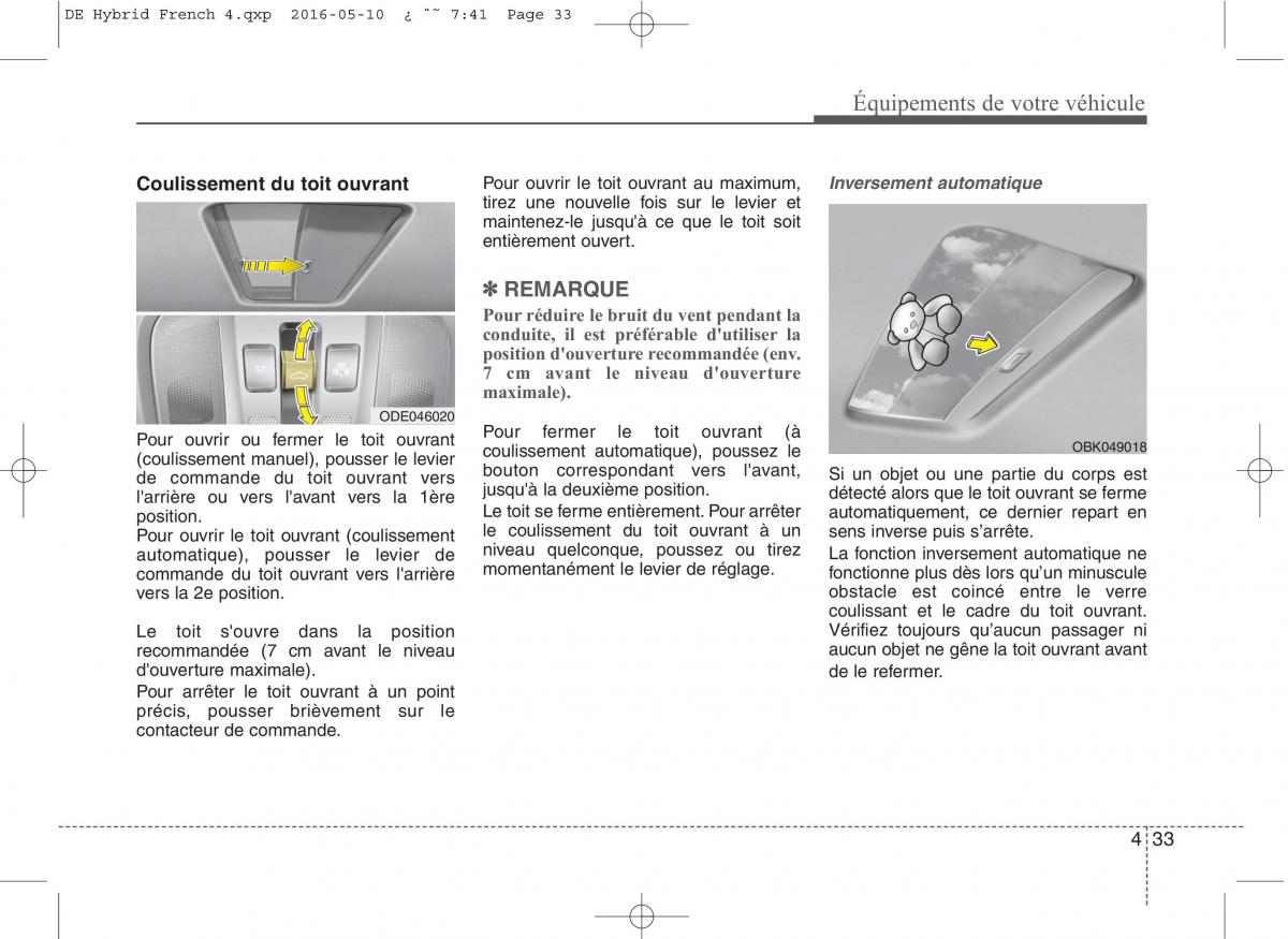 KIA Niro manuel du proprietaire / page 134