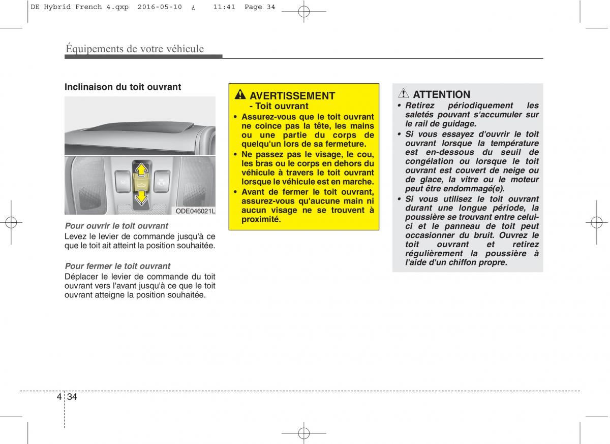 KIA Niro manuel du proprietaire / page 135