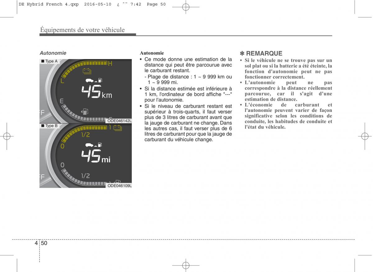 KIA Niro manuel du proprietaire / page 151