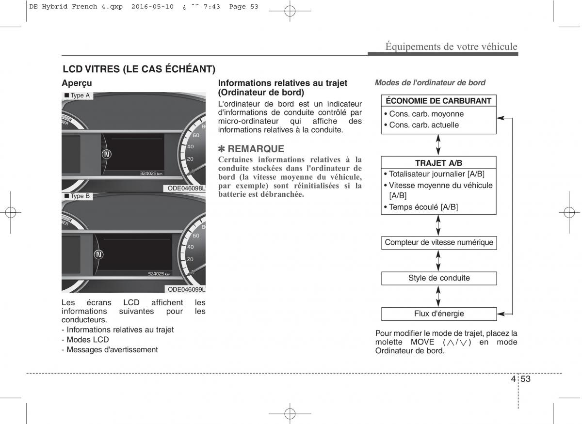 KIA Niro manuel du proprietaire / page 154