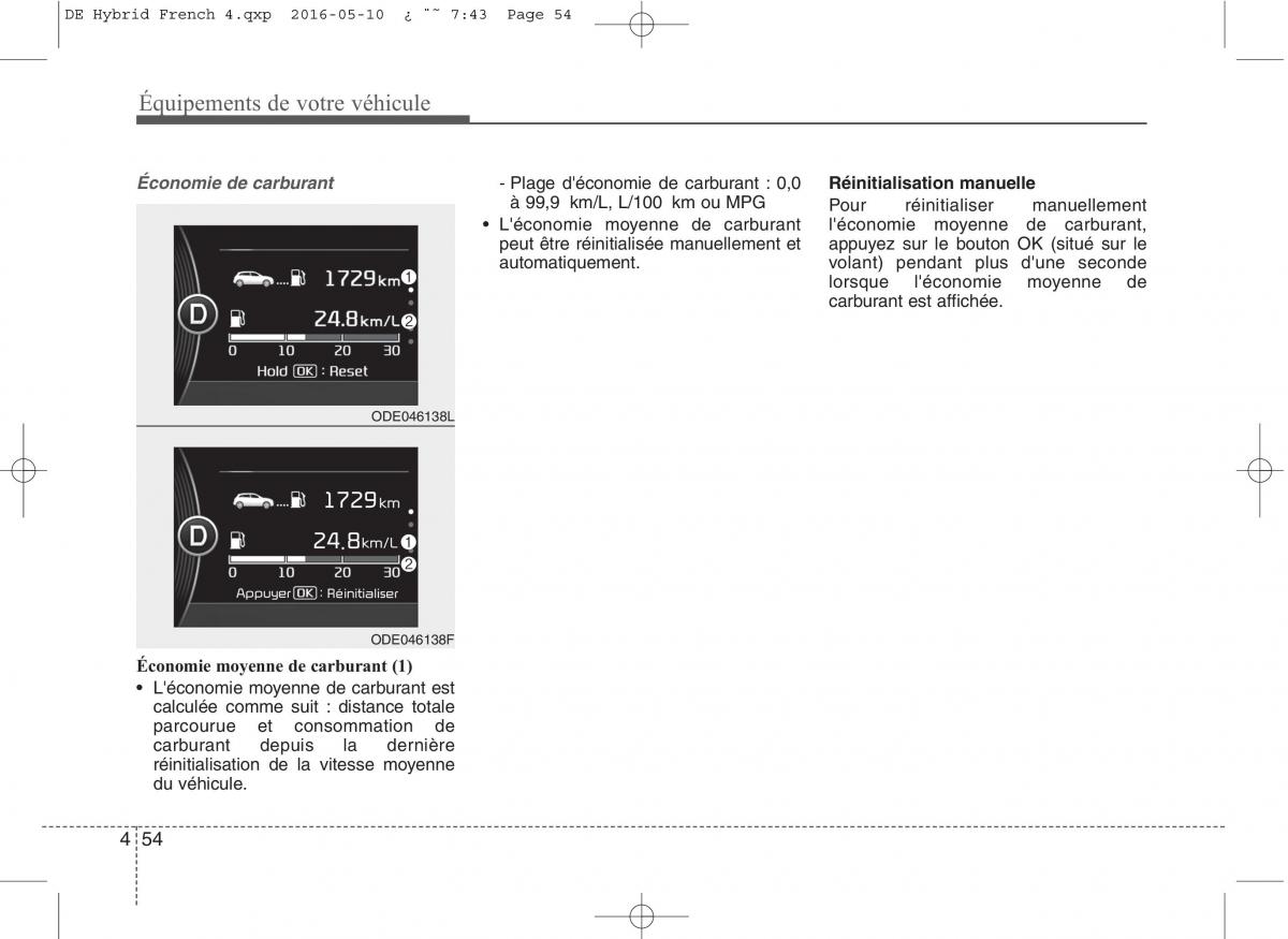 KIA Niro manuel du proprietaire / page 155