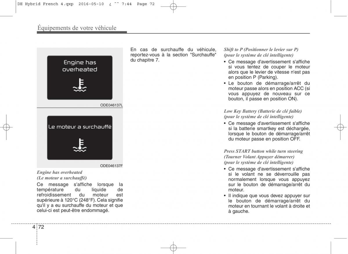 KIA Niro manuel du proprietaire / page 173