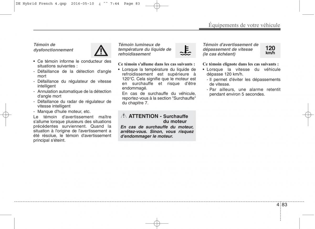 KIA Niro manuel du proprietaire / page 184