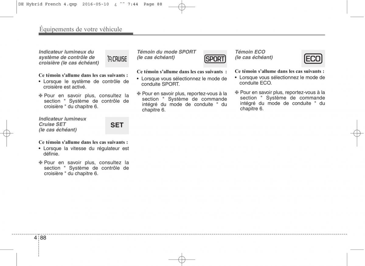 KIA Niro manuel du proprietaire / page 189