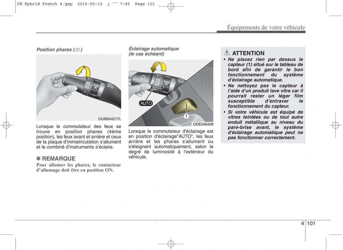 KIA Niro manuel du proprietaire / page 202