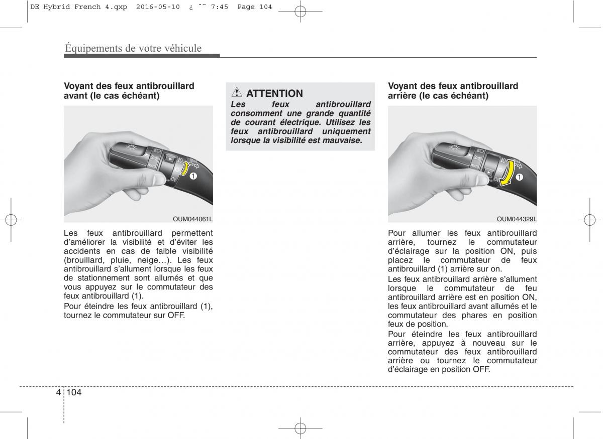 KIA Niro manuel du proprietaire / page 205