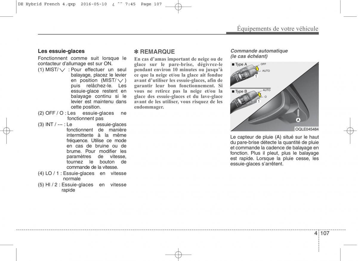 KIA Niro manuel du proprietaire / page 208