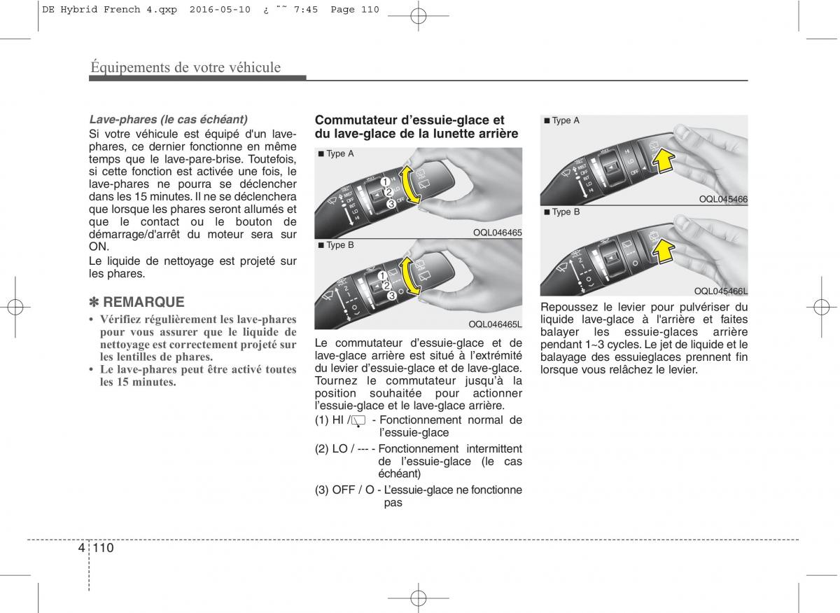 KIA Niro manuel du proprietaire / page 211