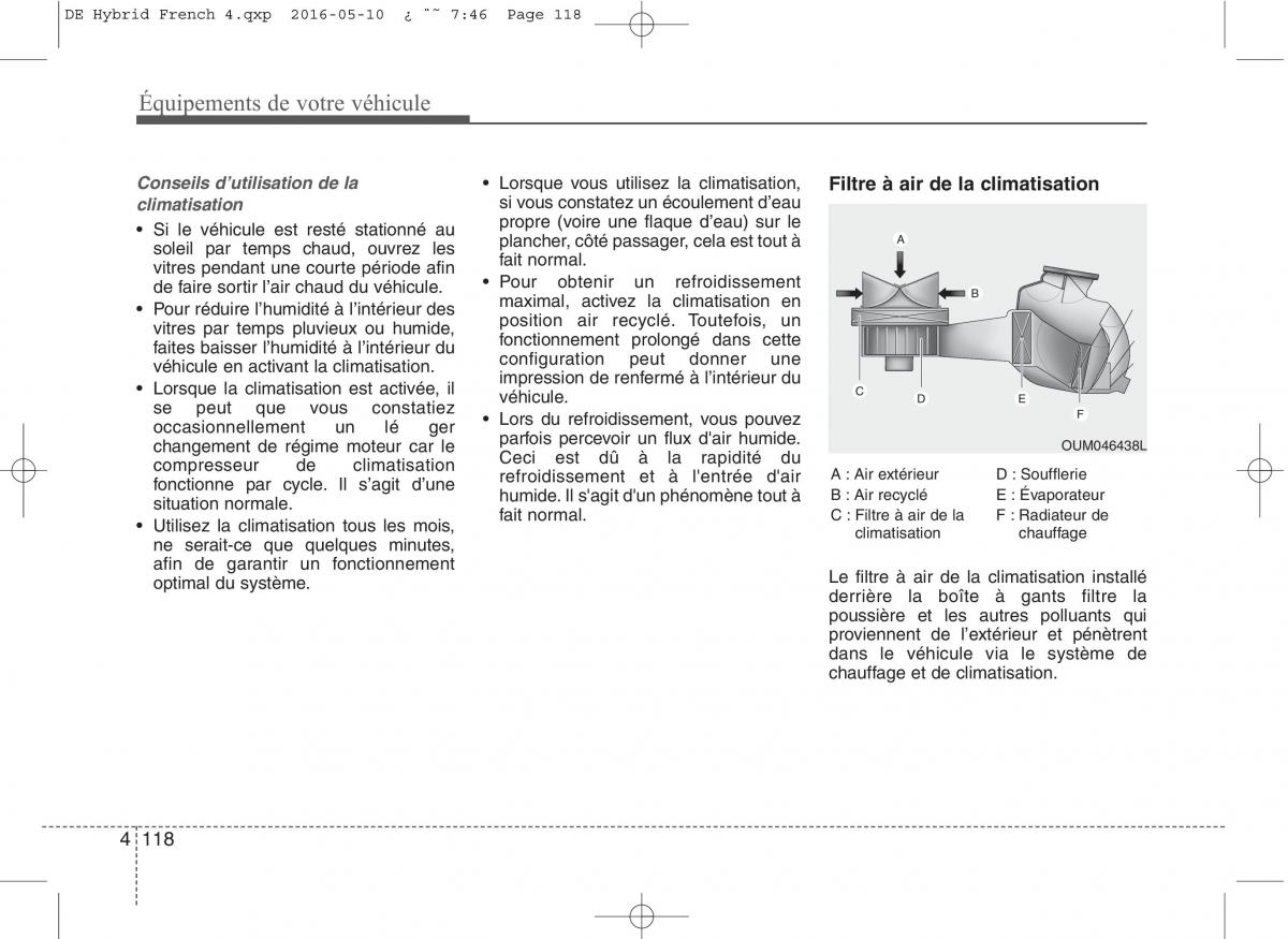 KIA Niro manuel du proprietaire / page 219