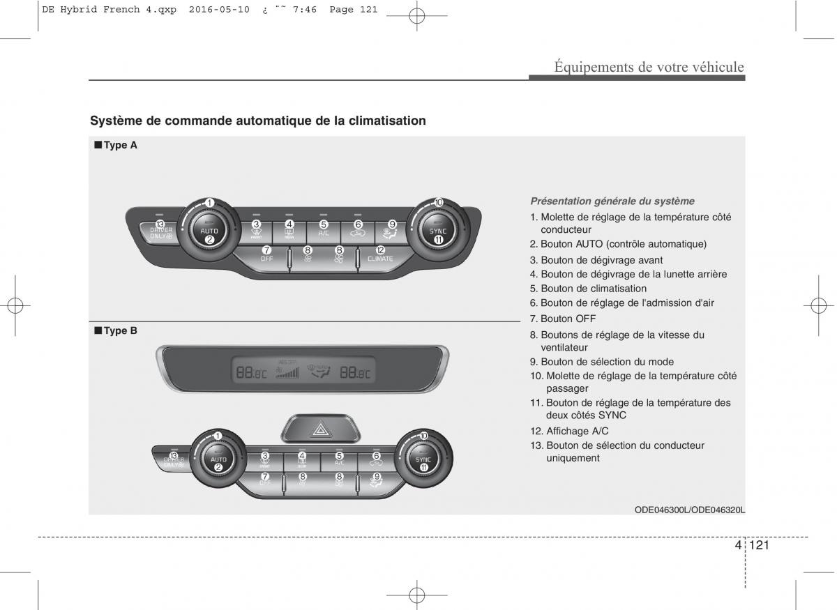 KIA Niro manuel du proprietaire / page 222