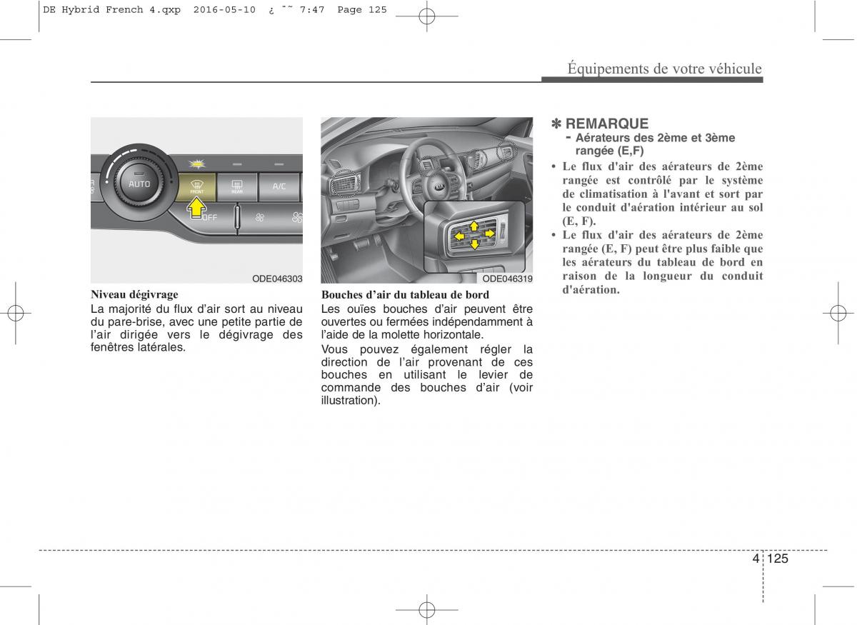 KIA Niro manuel du proprietaire / page 226