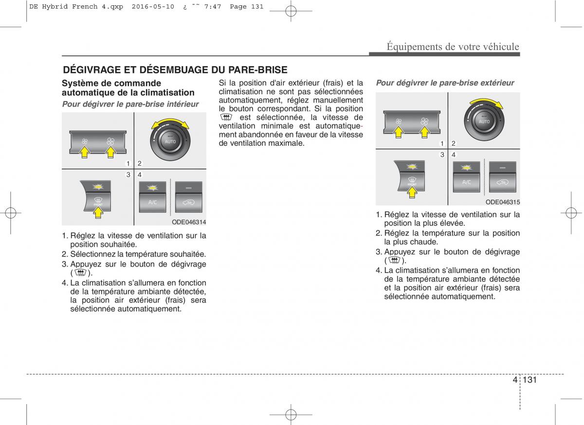 KIA Niro manuel du proprietaire / page 232