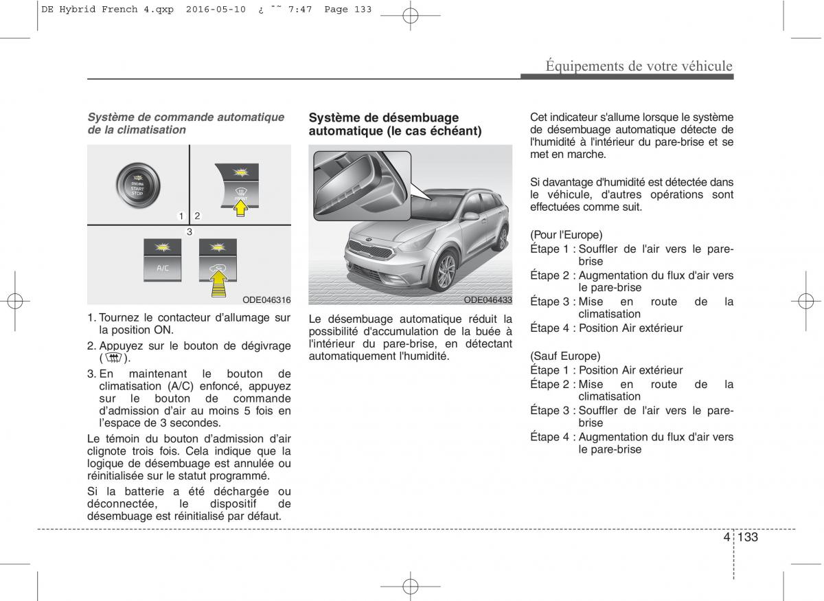 KIA Niro manuel du proprietaire / page 234