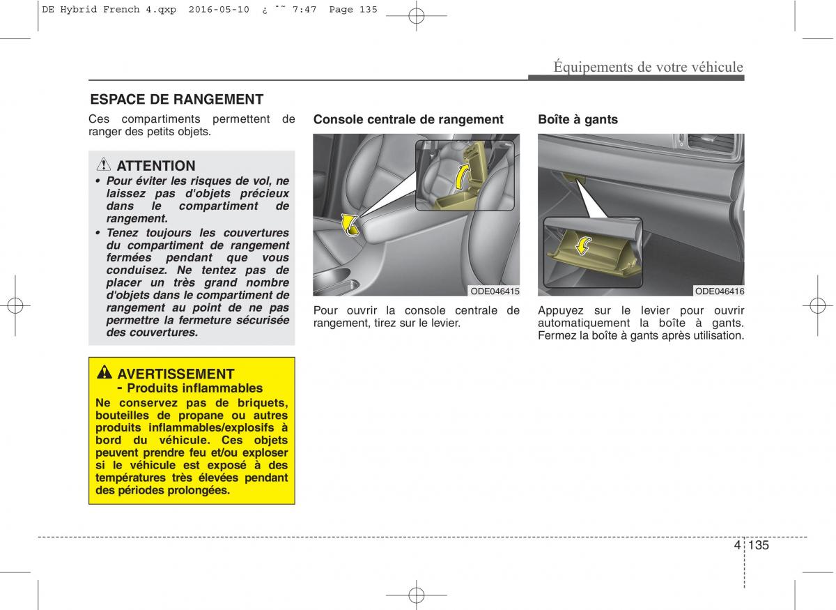 KIA Niro manuel du proprietaire / page 236