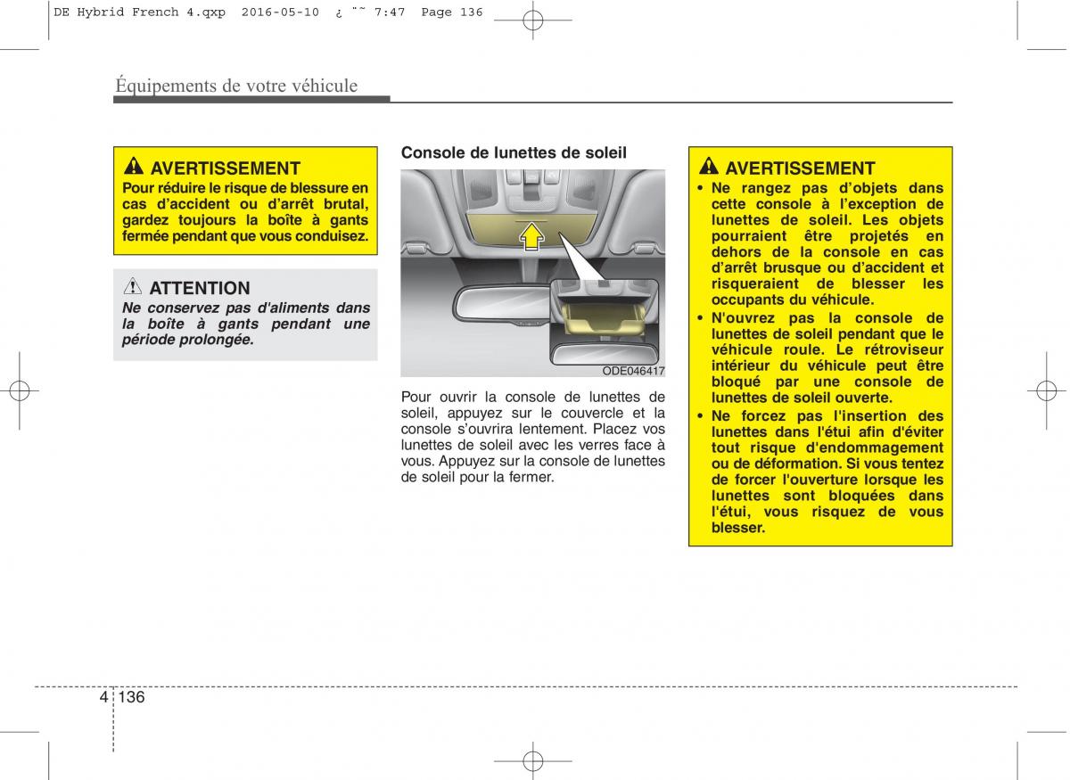 KIA Niro manuel du proprietaire / page 237