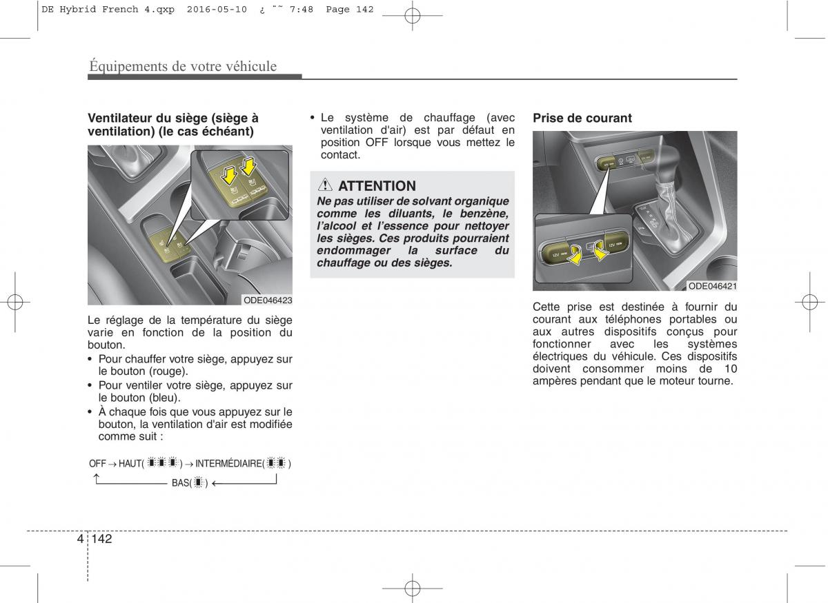 KIA Niro manuel du proprietaire / page 243