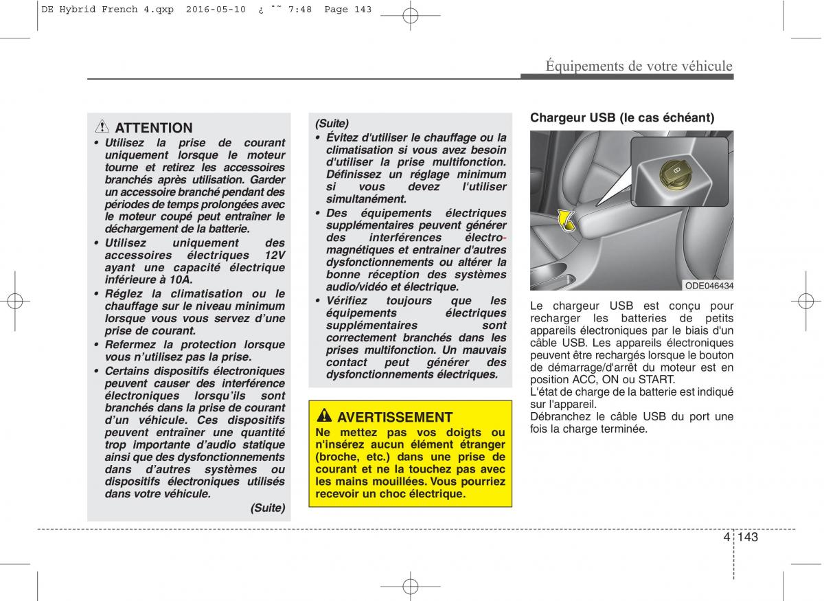 KIA Niro manuel du proprietaire / page 244